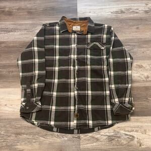 Legendary Whitetails Flannel Buck Camp  Plaid Men 2XLT Long Sleeve Button Shirt